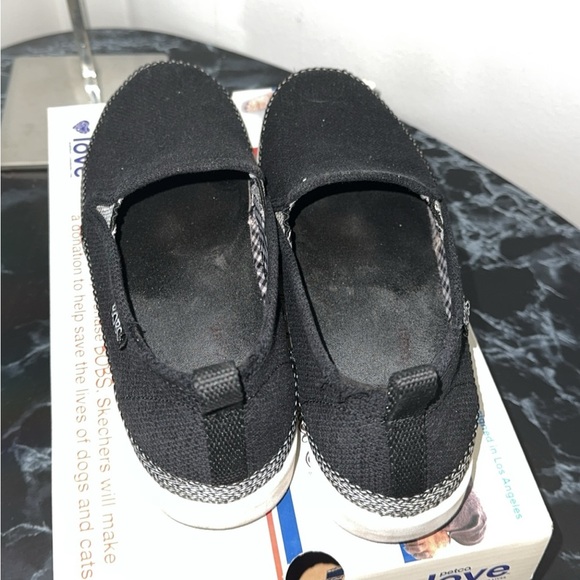 Skechers Women's Bobs-Flexpadrille Hi-Pleasant Harmony Espadrille Size 8.5 Black - Picture 6 of 9